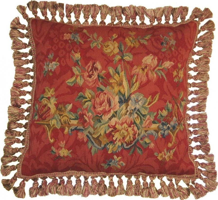 Provence Home Aubusson Velvet Throw Pillow 20x20 Hand-Dyed Leaves: Provence Home Aubusson Velvet Throw Pillow 20x20 Hand-Dyed Leaves Enhance your home decor with this elegant Aubusson-style throw pillow, showcasing a beautiful hand-dyed design featuring leaves. Craft