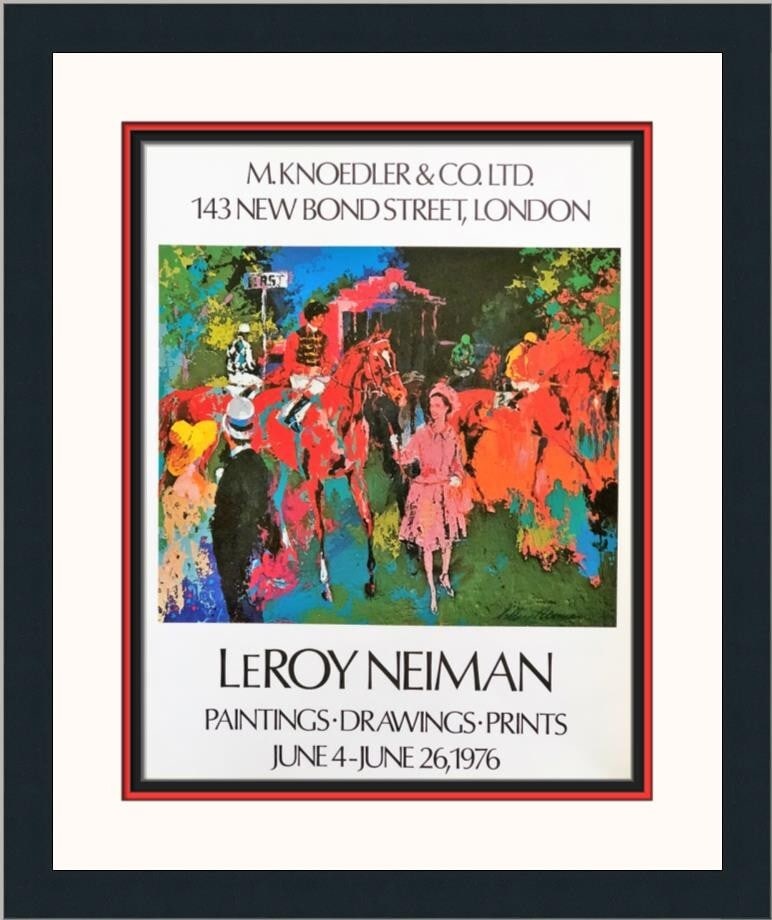 LeRoy Neiman The Queen Of Ascot Custom Framed Art Print 1976: LeRoy Neiman The Queen Of Ascot Custom Framed Art Print 1976 This stunning custom framed print features the artwork titled 'The Queen Of Ascot' by renowned artist LeRoy Neiman. Created in 1976, this p