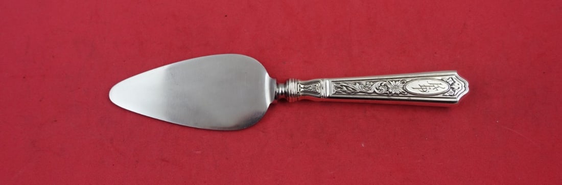 Gorham Saint Dunstan Chased Sterling Silver Cheese Server 6 3/8" (1 of 2)
