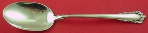 Lunt Carillon Sterling Silver Serving Spoon 8 1/4 Vintage: Lunt Carillon Sterling Silver Serving Spoon 8 1/4 Vintage This exquisite serving spoon from the Carillon pattern by Lunt is crafted from high-quality sterling silver. Measuring 8 1/4 inches in length,