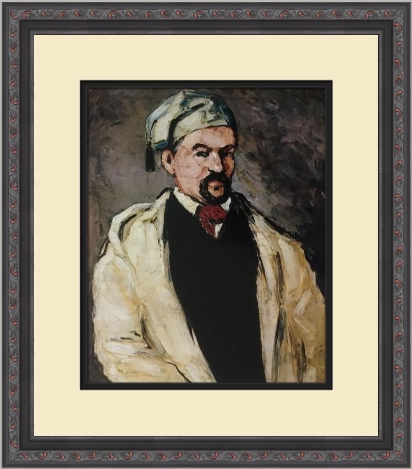 Paul Cezanne Dominique Auberv Custom Framed Impressionist Print: Paul Cezanne Dominique Auberv Custom Framed Impressionist Print Enhance your art collection with this stunning custom framed print of "Dominique Auberv" by renowned artist Paul Cezanne. This medium-si