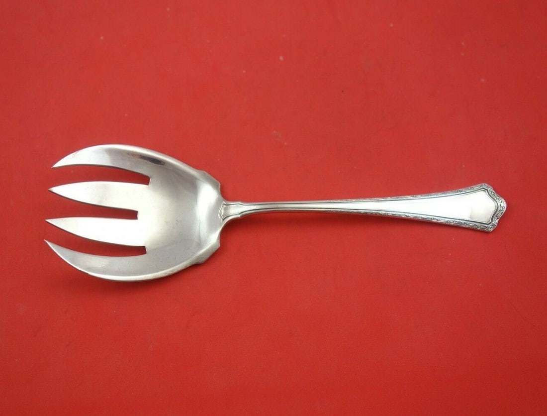 Wallace Madison Sterling Silver Salad Serving Fork 8 5/8 Inches (1 of 3)