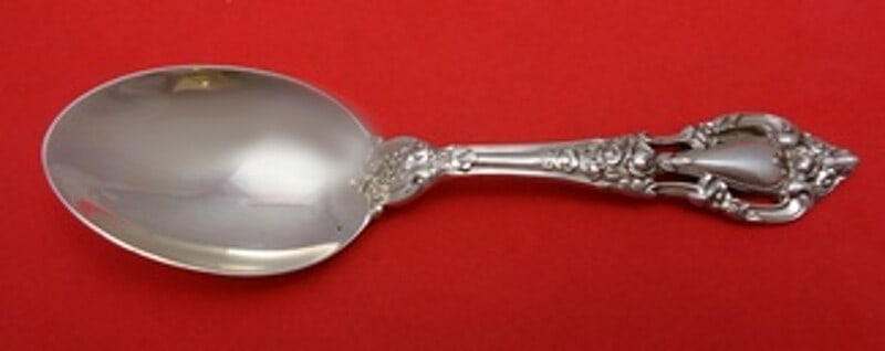Lunt Eloquence Sterling Silver Baby Spoon 4.25 Inch Child's Heirloom (1 of 2)