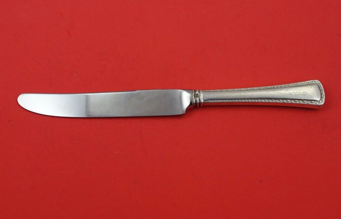 Austrian Sterling Silver Knife 9 Inch Stainless Blade Flatware: Austrian Sterling Silver Knife 9 Inch Stainless Blade Flatware This exquisite Austrian sterling silver knife features a classic design and is crafted from high-quality sterling silver. The knife boast