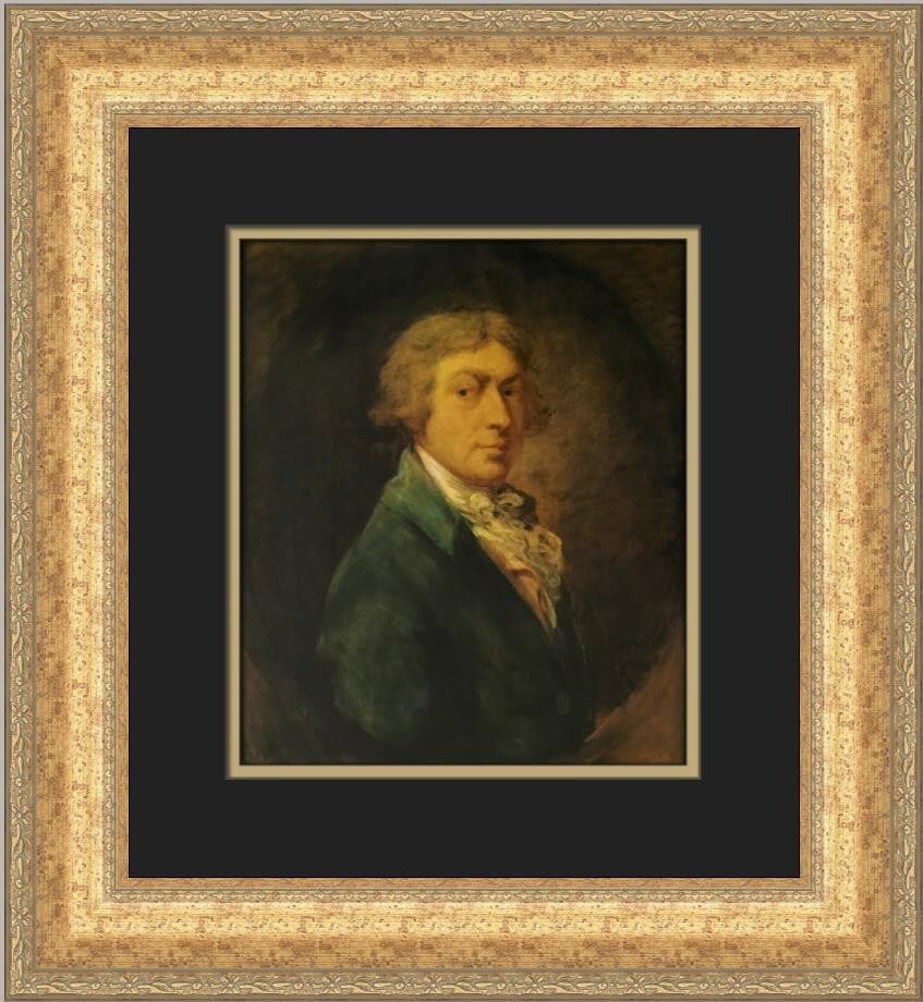 Thomas Gainsborough Portrait of the Artist Custom Framed Print 19x17 (1 of 2)