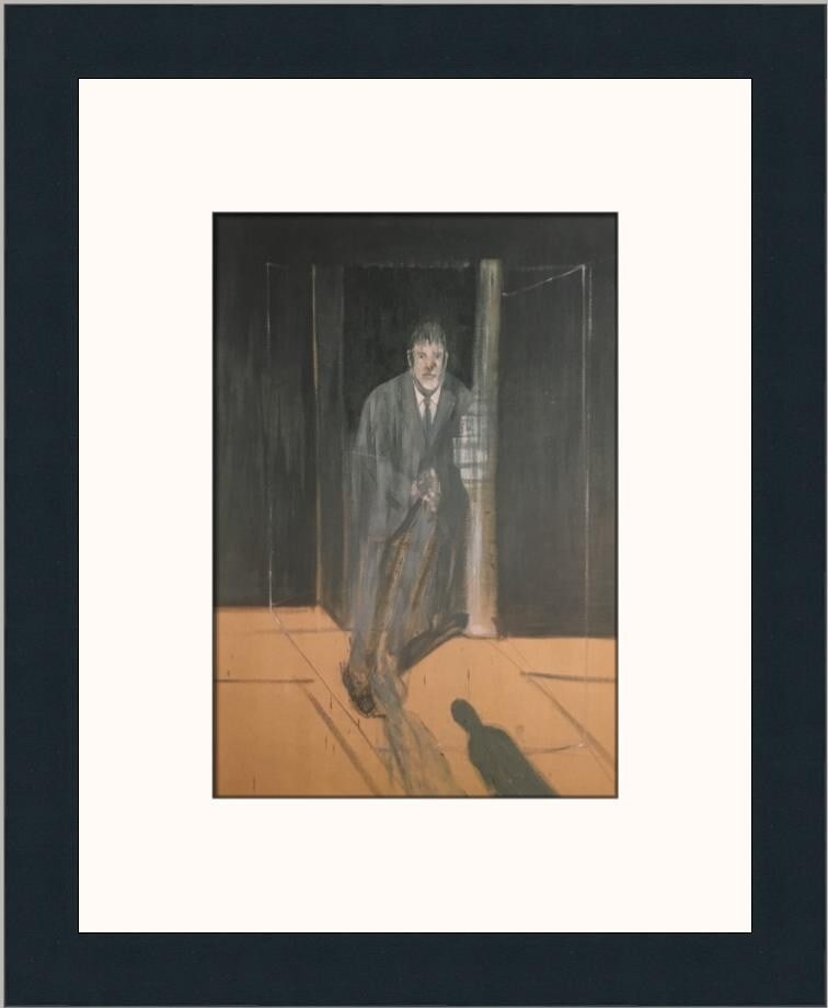 Francis Bacon Portrait of Lucien Freud Surrealism Print Custom Framed 14 x 12: Francis Bacon Portrait of Lucien Freud Surrealism Print Custom Framed 14 x 12 This exquisite custom framed print features Francis Bacon's iconic 'Portrait of Lucien Freud'. Measuring 14 in. x 12 in. o