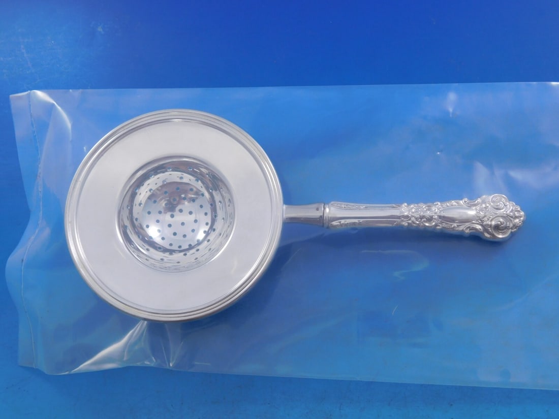 Reed & Barton French Renaissance Sterling Silver Tea Strainer Custom Made (1 of 7)