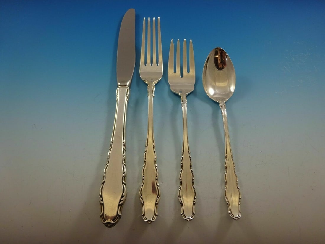 Reed & Barton English Provincial Sterling Silver 4-Piece Flatware Set (1 of 4)
