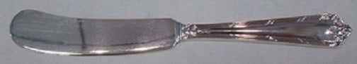 Watson Rochambeau Sterling Silver Butter Spreader 5.5 Inch Flat Handle: Watson Rochambeau Sterling Silver Butter Spreader 5.5 Inch Flat Handle This exquisite butter spreader features the elegant Rochambeau pattern by Watson, crafted from high-quality sterling silver. Meas