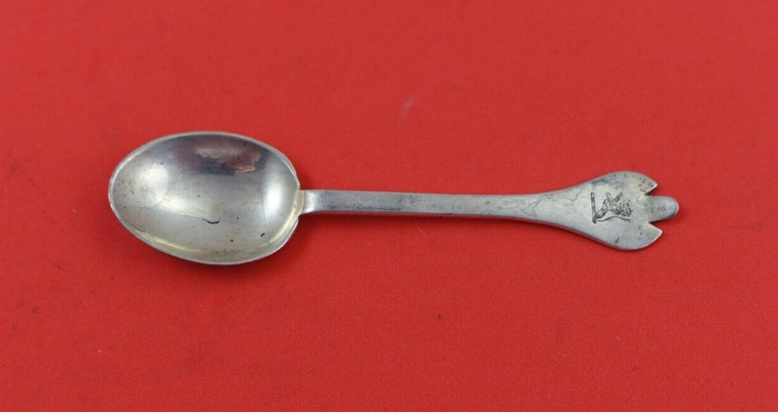 James Robinson Foxhead Sterling Silver Demitasse Spoon 4 Inches (1 of 2)