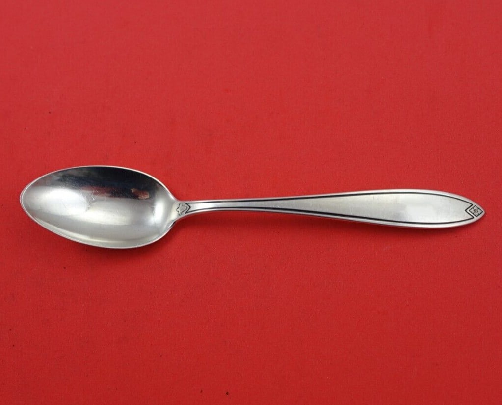 Hallmark Fiesta Sterling Silver Teaspoon 5 3/4" Flatware: Hallmark Fiesta Sterling Silver Teaspoon 5 3/4" Flatware This exquisite Fiesta by Hallmark sterling silver teaspoon measures 5 3/4" and features the classic Fiesta pattern. Crafted from high-quality s