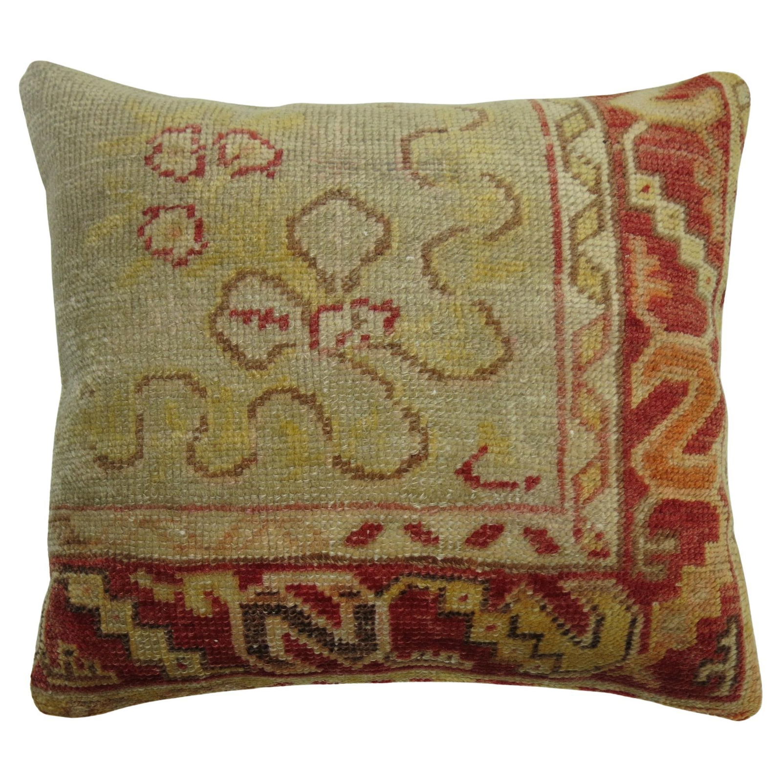 Vintage Oushak Turkish Rug Pillow 16 x 19 by Zabihi Collection (1 of 4)