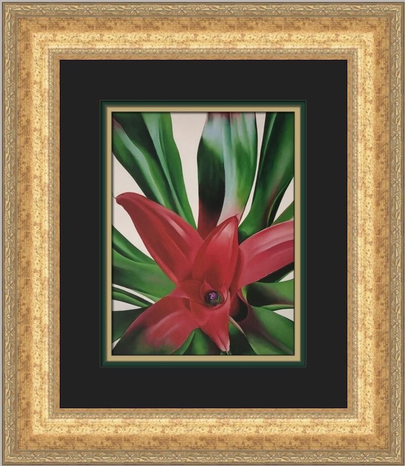 Georgia O'Keeffe Leaves of a Plant Custom Framed Print 18x16 Modernism Art: Georgia O'Keeffe Leaves of a Plant Custom Framed Print 18x16 Modernism Art This exquisite custom framed print features Georgia O'Keeffe's iconic artwork titled "Leaves of a Plant." Measuring 18 inches