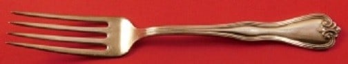 Frank Whiting Puritan Sterling Silver Fork 7 1/8 Inches: Frank Whiting Puritan Sterling Silver Fork 7 1/8 Inches This exquisite Puritan regular fork, crafted by Frank Whiting, features a classic design that embodies the elegance of sterling silver flatware.