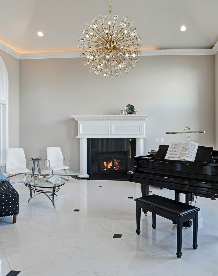 Vera 24-Light Goldish Crystal Glass Chandelier 38-Inch Modern Fixture: Vera 24-Light Goldish Crystal Glass Chandelier 38-Inch Modern Fixture Illuminate your space with this stunning 24-light Sputnik chandelier, designed to enhance modern interiors. Crafted from high-qual