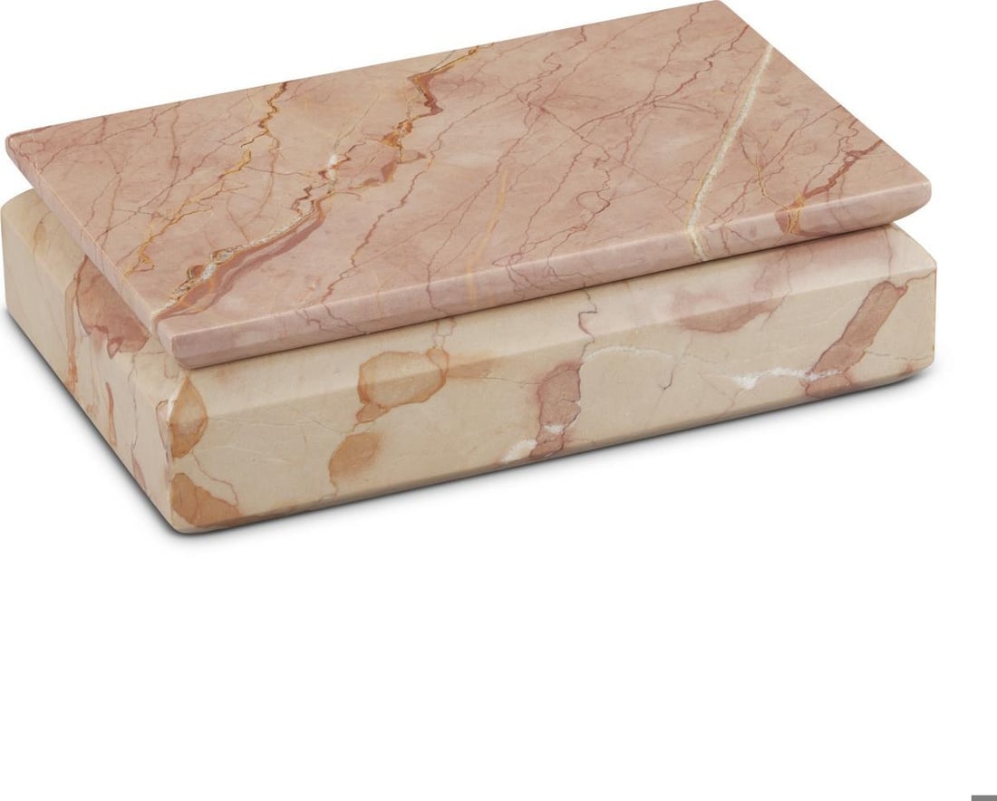 Currey Leslie Rosa Cappuccino Marble Storage Box 2.75H 10W 6D: Currey Leslie Rosa Cappuccino Marble Storage Box 2.75H 10W 6D This Elegant Rosa Cappuccino Marble Storage box features a stylish design perfect for adding a touch of sophistication to any space. Craft