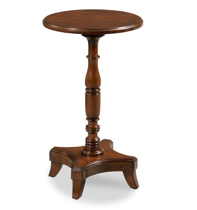 Woodbridge Montserrat Circular Drink Table 19th Century Style: Woodbridge Montserrat Circular Drink Table 19th Century Style Introducing the Vintage Style Montserrat Drink Table, a beautifully crafted piece that embodies the charm of the 19th century. This circul