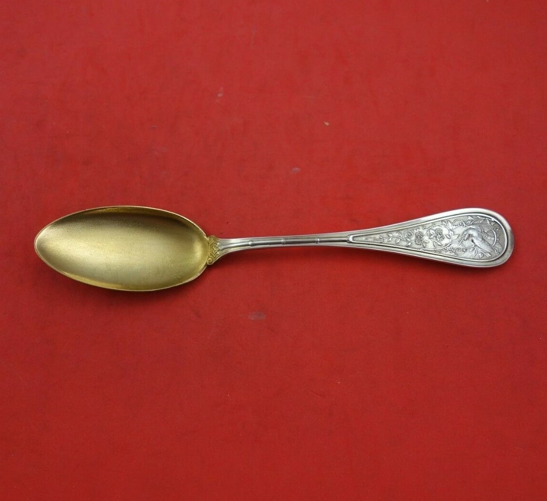 Wendt Sterling Silver Bird Pattern Ice Cream Spoon 6 Inch: Wendt Sterling Silver Bird Pattern Ice Cream Spoon 6 Inch This exquisite ice cream spoon from the renowned Wendt brand features a stunning bird motif, crafted from high-quality sterling silver. With a