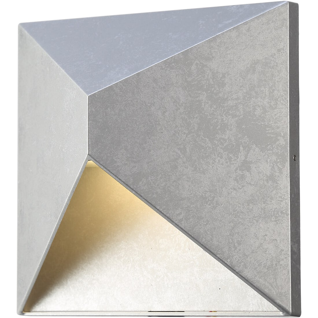 Living District Olympos Silver LED Outdoor Wall Mount Sconce 8 Inch: Living District Olympos Silver LED Outdoor Wall Mount Sconce 8 Inch This outdoor wall sconce features an integrated LED light source and is designed for entryways, walkways, patios, or porches. It is