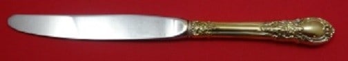 Lunt American Victorian Vermeil Sterling Silver Knife 8 7/8": Lunt American Victorian Vermeil Sterling Silver Knife 8 7/8" This exquisite American Victorian Vermeil knife by Lunt showcases a classic design and is crafted from high-quality sterling silver. The kn