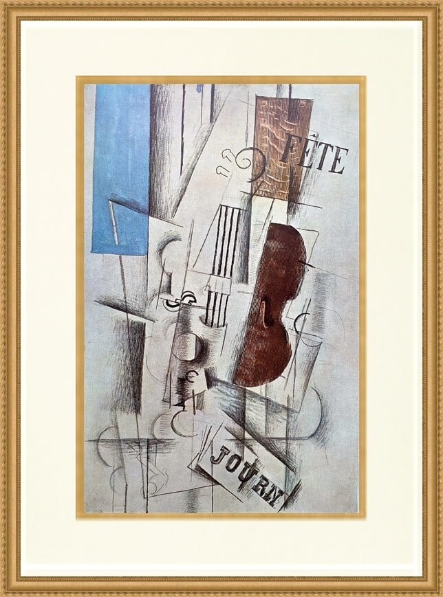 Georges Braque Musical Forms Custom Framed Print 1988 Impressionism Art: Georges Braque Musical Forms Custom Framed Print 1988 Impressionism Art This beautifully custom framed print features Georges Braque's "Musical Forms," a stunning example of Impressionism from 1988. T