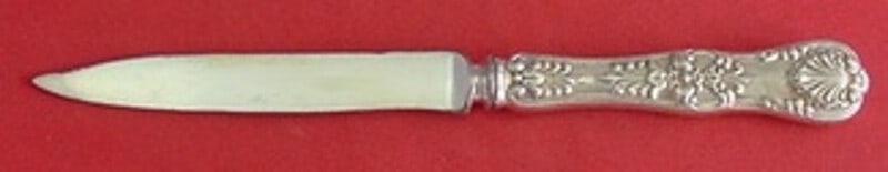 Tiffany & Co English King Sterling Silver Fruit Knife 7 1/4": Tiffany & Co English King Sterling Silver Fruit Knife 7 1/4" Discover this exquisite fruit knife in the English King pattern by Tiffany & Co. Crafted from sterling silver, this piece features a hollow