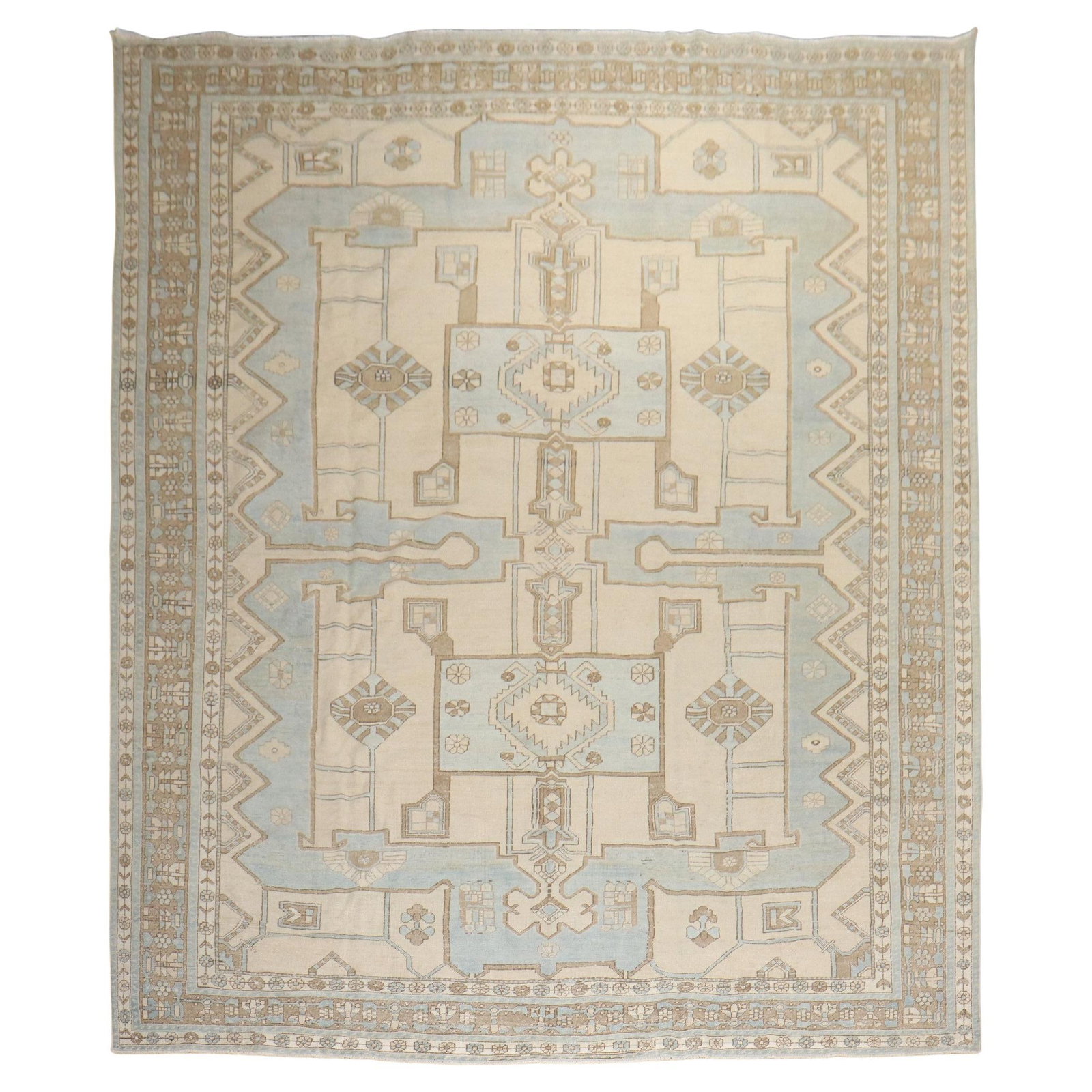 Zabihi Collection 1930 Hand-Knotted Persian Rug 10'3 x 13'7 Malayer Style: Zabihi Collection 1930 Hand-Knotted Persian Rug 10'3 x 13'7 Malayer Style Experience the elegance of this exquisite Zabihi Collection Persian rug, showcasing a harmonious blend of neutral colors inclu