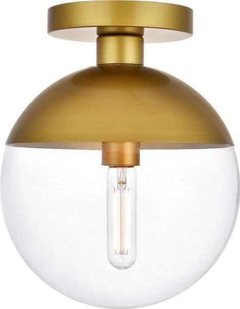 Eclipse Collection Brass Flush-Mount Ceiling Light UL-Listed: Eclipse Collection Brass Flush-Mount Ceiling Light UL-Listed Illuminate your space with this elegant flush-mount ceiling light from the Eclipse collection. Designed in a transitional style, this fixtu