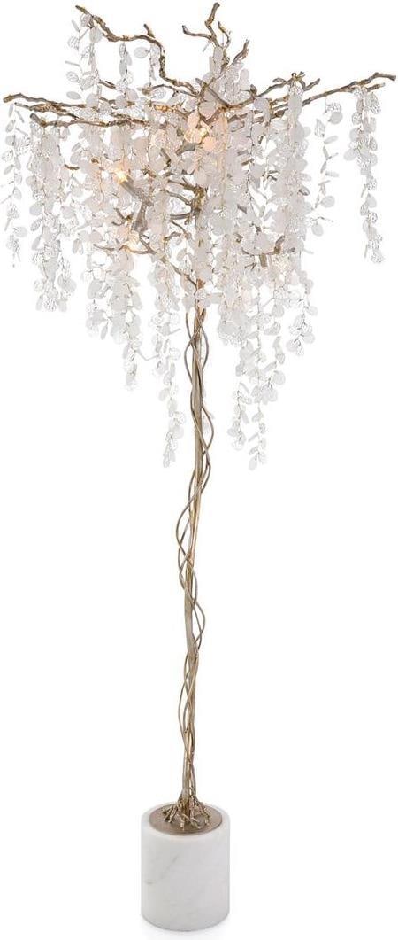 John-Richard Hiro Collection Illuminated Crystal Floor Lamp 71 Clear Frosted: John-Richard Hiro Collection Illuminated Crystal Floor Lamp 71 Clear Frosted Illuminate your space with the stunning Hiro Collection Illuminated Crystal Floor Lamp. This elegant floor lamp features a