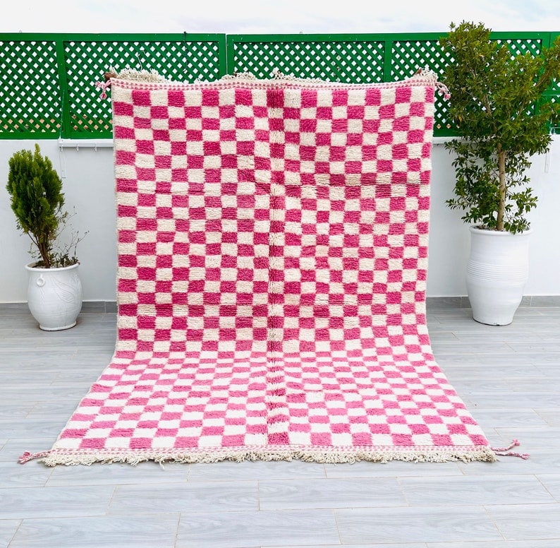 Authentic Handmade Moroccan Berber Wool Rug 9.84 x 6.56 Feet: Authentic Handmade Moroccan Berber Wool Rug 9.84 x 6.56 Feet Enhance your home decor with this beautiful, authentic handmade Moroccan Berber wool rug. Handwoven in the Atlas Mountains by skilled local