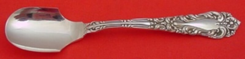 Amston Sterling Silver Cheese Scoop Athene Crescendo Custom Made 5 7/8": Amston Sterling Silver Cheese Scoop Athene Crescendo Custom Made 5 7/8" This exquisite cheese scoop is a custom-made piece from Amston Silver, featuring the elegant Athene / Crescendo pattern. Crafted