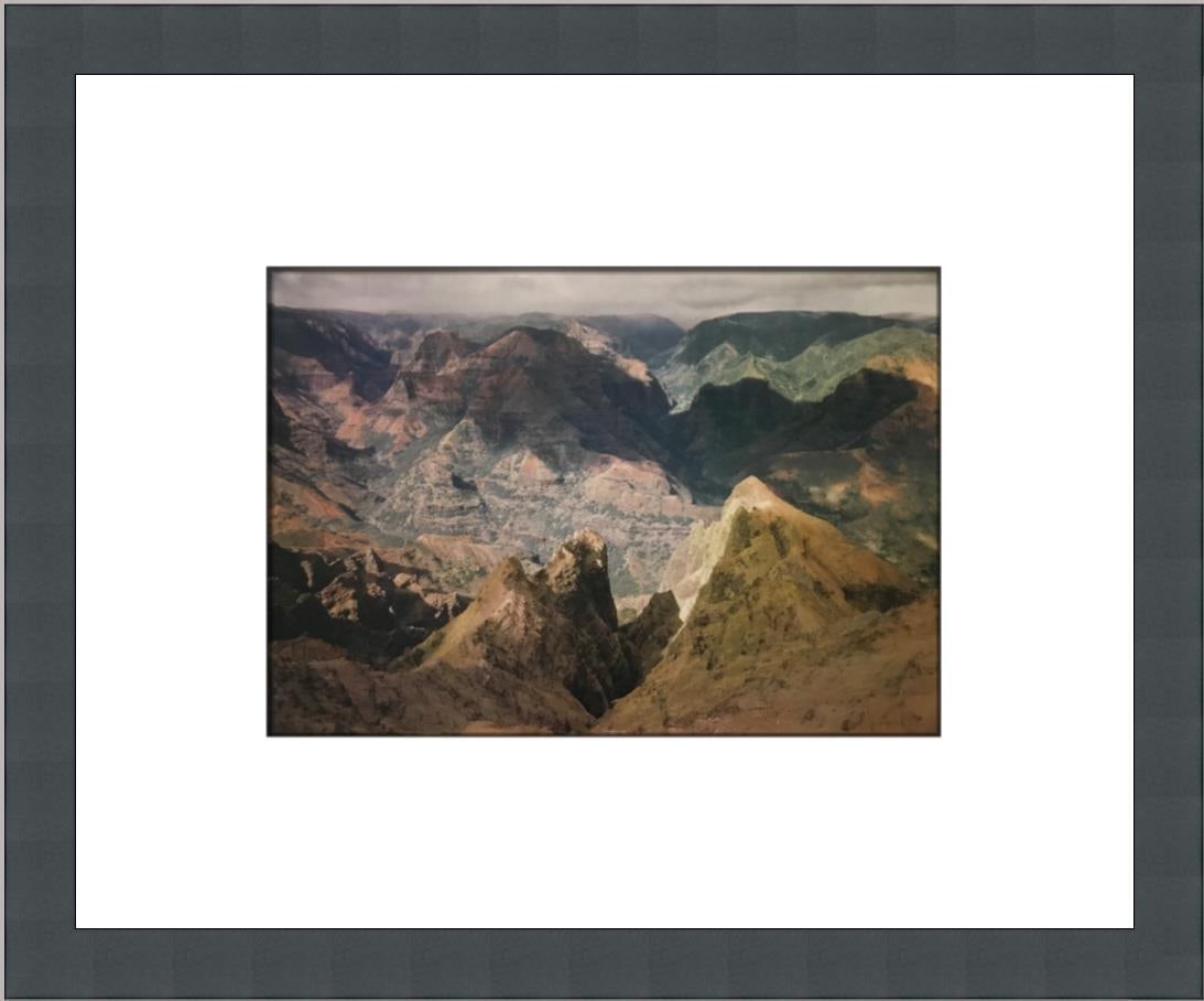 Ansel Adams Waimea Canyon Kauai II Custom Framed Lithograph Print: Ansel Adams Waimea Canyon Kauai II Custom Framed Lithograph Print Experience the breathtaking beauty of nature with this custom framed print of Ansel Adams' iconic "Waimea Canyon Kauai Hawaii II." Thi
