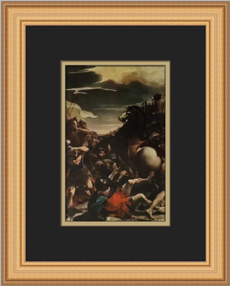 Ludovico Carracci The Conversion of Saint Paul Custom Framed Art Print: Ludovico Carracci The Conversion of Saint Paul Custom Framed Art Print This stunning custom framed print titled "The Conversion of Saint Paul" by artist Ludovico Carracci captures an iconic moment in