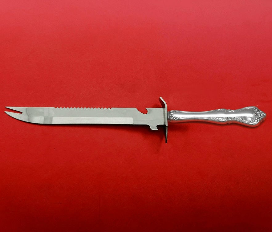 Towle Debussy Sterling Silver Ham Slice Knife Custom 11 1/2": Towle Debussy Sterling Silver Ham Slice Knife Custom 11 1/2" Experience the elegance of the Debussy pattern by Towle with this custom-made Sterling Silver Ham Slice. Crafted with a hollow handle and a