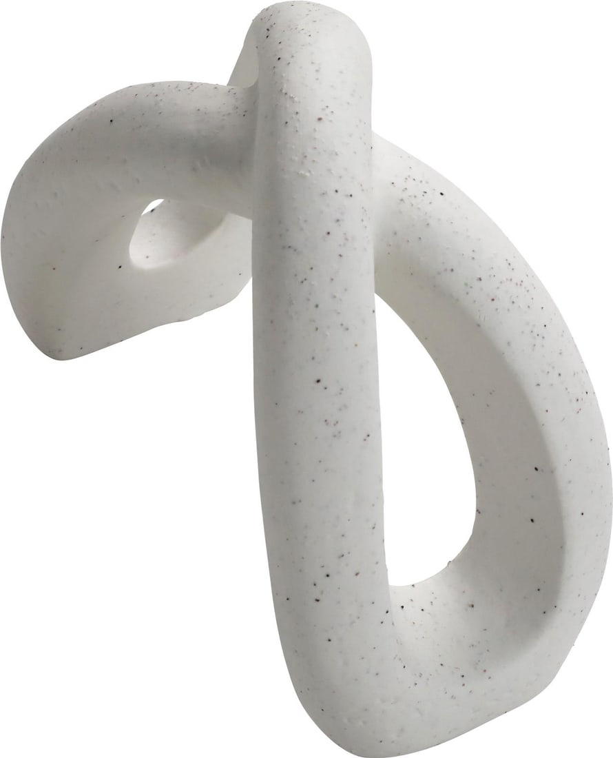 Edvin White Stoneware Sculpture 7H 8.5W 4.5D New: Edvin White Stoneware Sculpture 7H 8.5W 4.5D New Introducing an exquisite sculpture made from high-quality stoneware, showcasing elegant craftsmanship. This piece stands at a height of 7 inches, with