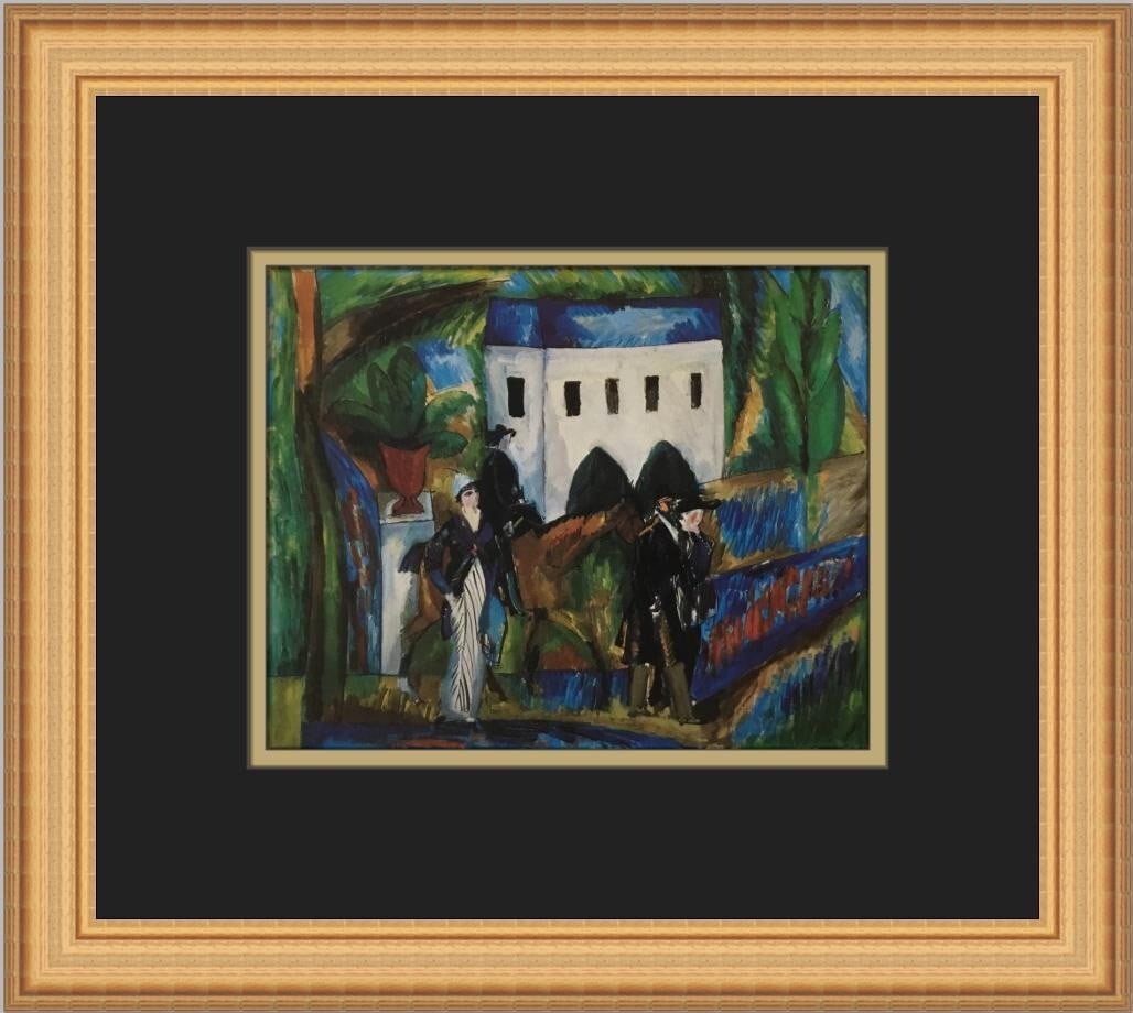 Raoul Duffy The Bay Walk Custom Framed Lithograph Art Print: Raoul Duffy The Bay Walk Custom Framed Lithograph Art Print Enhance your art collection with this exquisite custom framed print titled "The Bay Walk" by renowned artist Raoul Duffy. This medium-sized