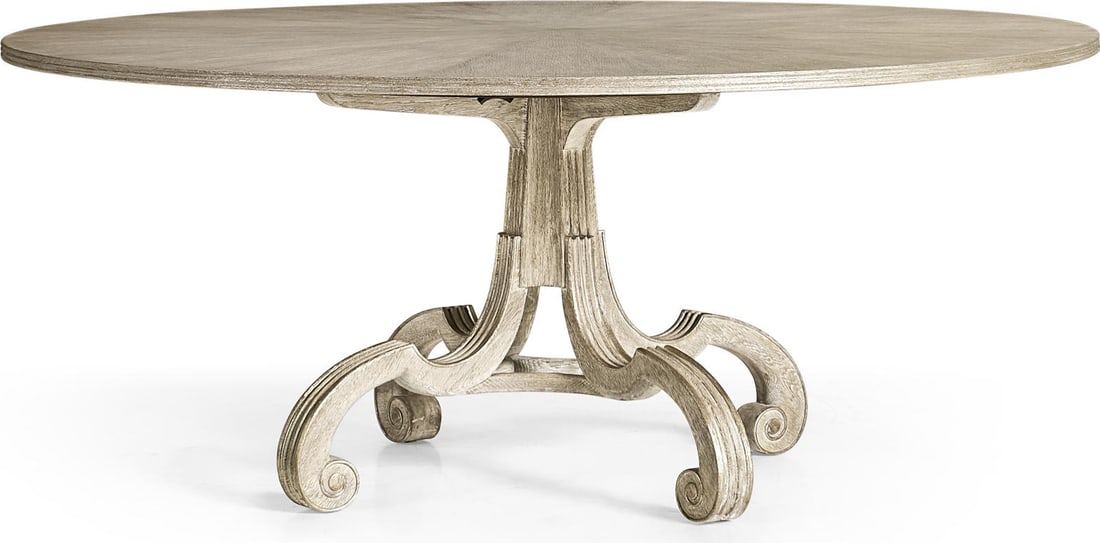 Jonathan Charles Lacock Dining Table Silver Gilt Neo-Classical Revival: Jonathan Charles Lacock Dining Table Silver Gilt Neo-Classical Revival Elevate your dining experience with the Luxurious Lacock Table, a stunning centerpiece for elegant gatherings. This exquisite din