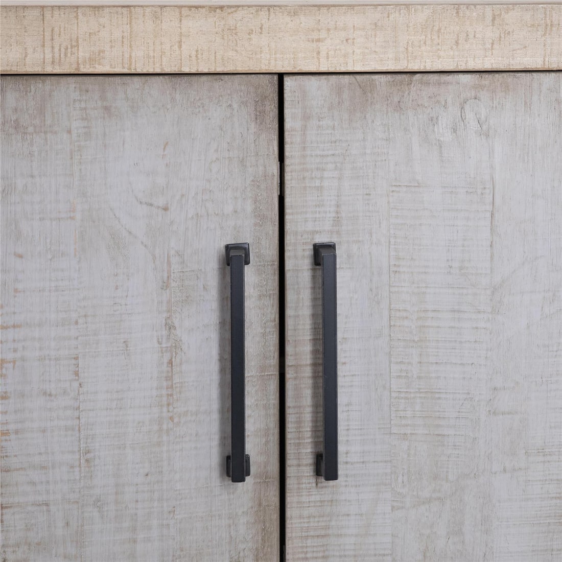 French Style Merwin Sideboard in Reclaimed Pine with Iron Handles: French Style Merwin Sideboard in Reclaimed Pine with Iron Handles Introducing the stylish Merwin Sideboard, crafted from reclaimed pine wood with a light medium warm wash finish. This elegant sideboar