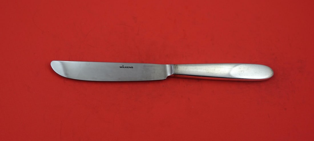 Wilkens Sterling Silver Dinner Knife Argento 9 1/8 inch Germany: Wilkens Sterling Silver Dinner Knife Argento 9 1/8 inch Germany This exquisite dinner knife from Wilkens is crafted from high-quality sterling silver, showcasing the elegance and craftsmanship associa