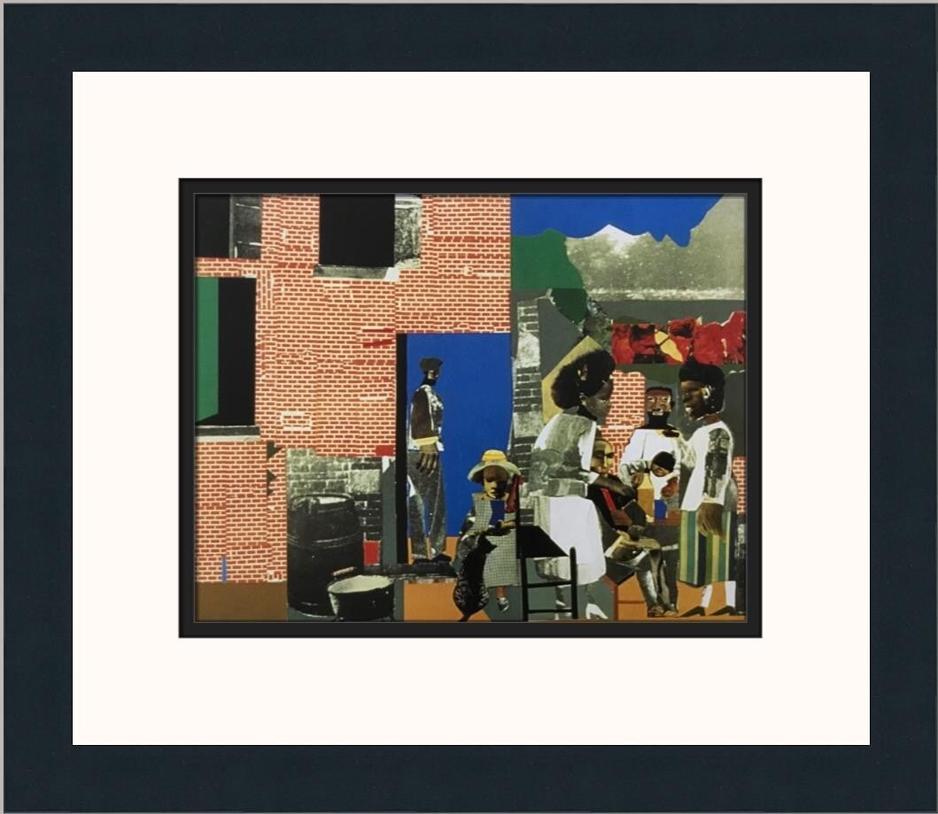 Romare Bearden Sunday after the Sermon Custom Framed Art Print: Romare Bearden Sunday after the Sermon Custom Framed Art Print Enhance your space with this stunning custom framed print of "Sunday after the Sermon" by renowned artist Romare Bearden. This medium-siz