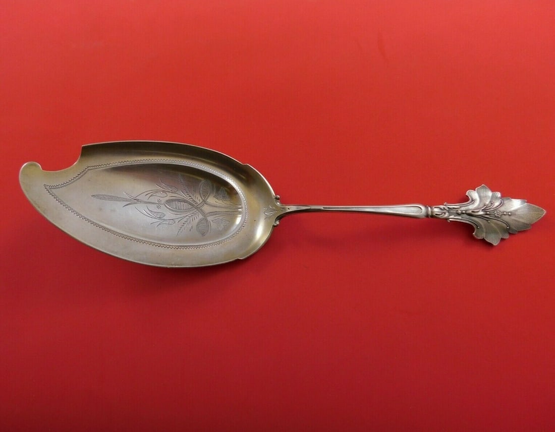 Wood and Hughes Sterling Silver Ice Cream Server Gold Wash 10 3/8": Wood and Hughes Sterling Silver Ice Cream Server Gold Wash 10 3/8" This exquisite ice cream server from Wood and Hughes is crafted from sterling silver and features a beautiful gold wash with bright-c