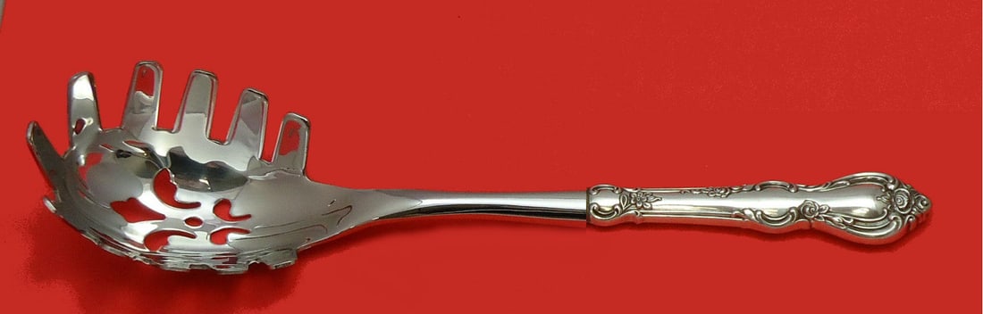 Towle Spanish Provincial Sterling Silver Pasta Server Custom Made 10 3/4": Towle Spanish Provincial Sterling Silver Pasta Server Custom Made 10 3/4" Elevate your dining experience with this stunning Spanish Provincial Pasta Server by Towle. Crafted from high-quality sterling