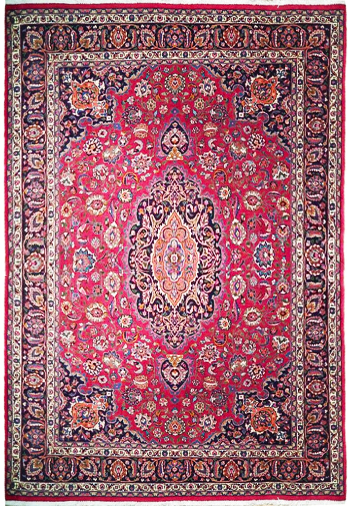 10 x 13 Signed Persian Sheik Safi Safavid Rug Burgundy Handmade (1 of 6)