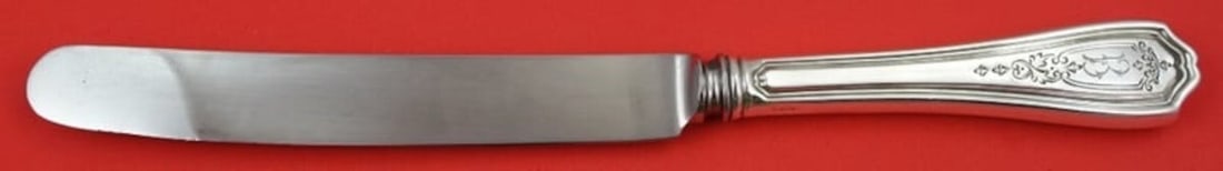Reed & Barton Hepplewhite Chased Sterling Silver Dinner Knife 9 7/8": Reed & Barton Hepplewhite Chased Sterling Silver Dinner Knife 9 7/8" This exquisite Hepplewhite Chased dinner knife features a sterling silver hollow handle and a silverplate blade, expertly crafted b
