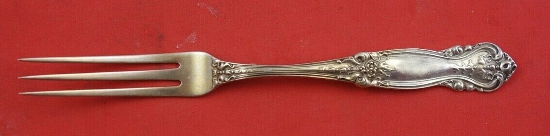 Mauser-Wendell Emperor Sterling Silver 3-Tine Strawberry Fork 4 3/4": Mauser-Wendell Emperor Sterling Silver 3-Tine Strawberry Fork 4 3/4" This exquisite 3-tine strawberry fork is crafted from sterling silver and features the elegant Emperor pattern by Mauser-Wendell. M