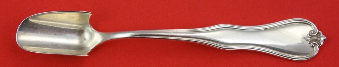 Frank Whiting Sterling Silver Cheese Scoop 6 3/4" Serving Piece: Frank Whiting Sterling Silver Cheese Scoop 6 3/4" Serving Piece Discover this exquisite cheese scoop from Frank Whiting, crafted from high-quality sterling silver. This original piece measures 6 3/4"