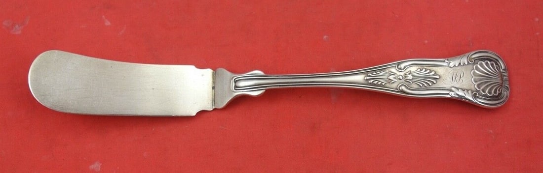 Bailey & Co. Kings Sterling Silver Master Butter Knife 8 1/2": Bailey & Co. Kings Sterling Silver Master Butter Knife 8 1/2" This exquisite master butter knife by Bailey & Co. features a classic Kings pattern, crafted from high-quality sterling silver. Measuring