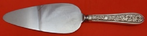 Stieff Corsage Sterling Silver Cake Server 9 7/8 Vintage: Stieff Corsage Sterling Silver Cake Server 9 7/8 Vintage This vintage cake server from Stieff features a beautiful Corsage pattern. Crafted from sterling silver, the server has a hollow handle and a d