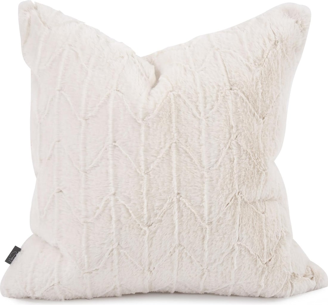 Howard Elliott 20 Inch Brown Faux Fur Square Pillow: Howard Elliott 20 Inch Brown Faux Fur Square Pillow Enhance your living space with this Soft Faux Fur Angora Square Pillow, featuring a stylish shabby chic design. Measuring 20 inches in height and wi