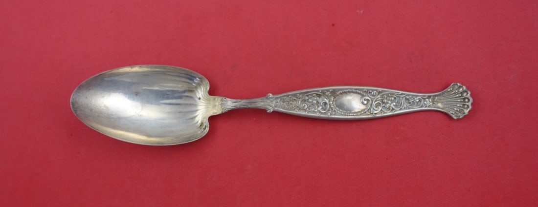 Whiting Hyperion Sterling Silver Dinner Spoon 8.25 Inch: Whiting Hyperion Sterling Silver Dinner Spoon 8.25 Inch This exquisite dinner spoon is part of the Hyperion pattern by Whiting, crafted from high-quality sterling silver. Measuring 8 1/4 inches, it sh